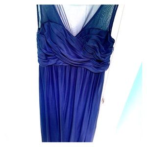 Long mesh dress with illusion neckline - size 10